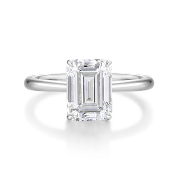 18k white gold lab diamond ring