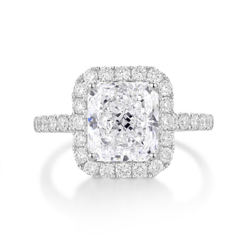 18k white gold lab diamond rings