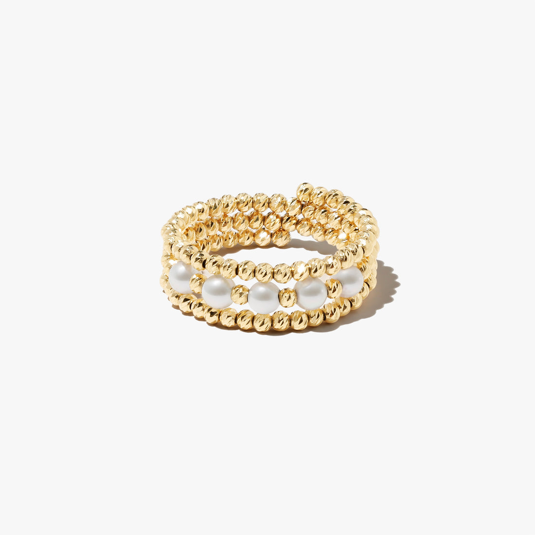 18K yellow gold  Sea Cultured akoya pearl ring
