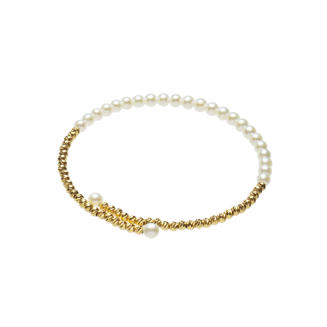 18K yellow Gold South Sea Cultured Pearl And bracelet