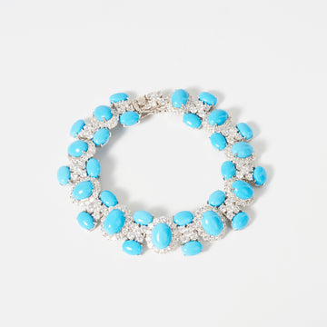 S925 silver kallaite bracelet