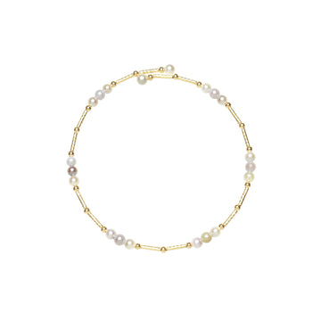 18K yellow Gold South Sea Cultured Pearl And bracelet